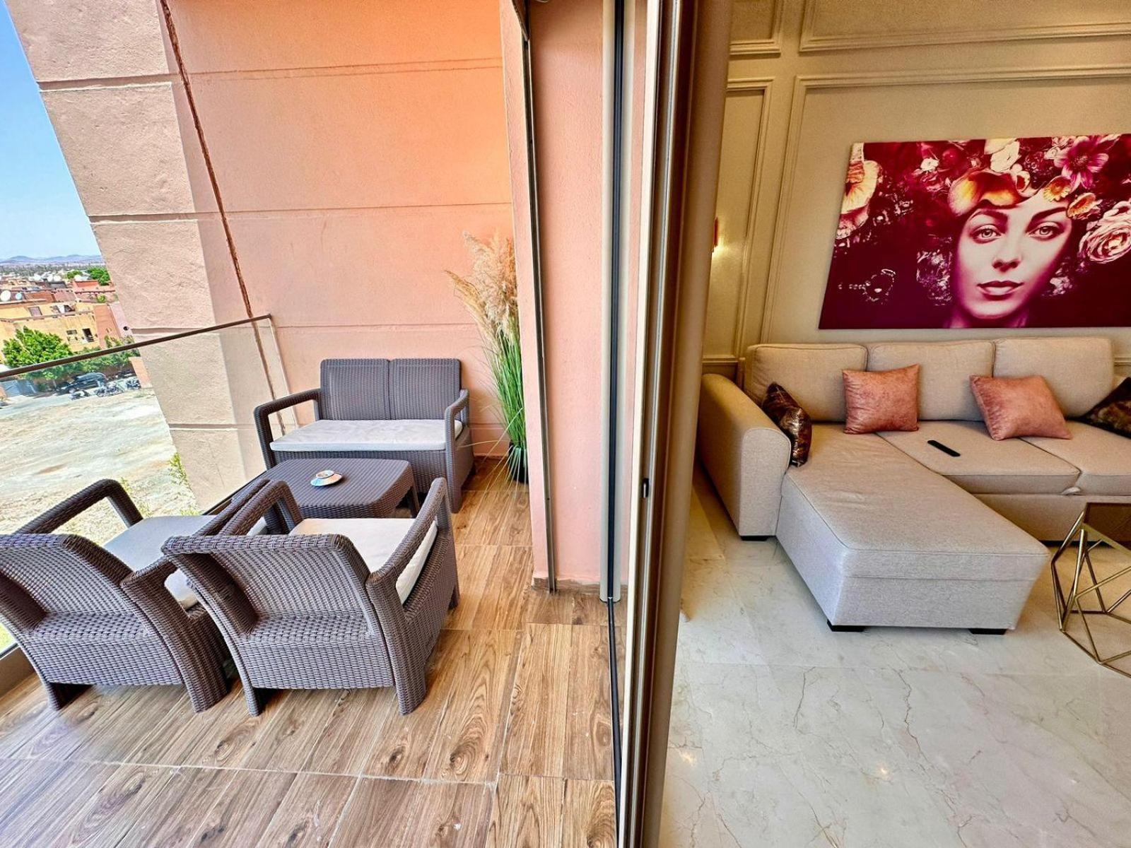 Appartement Luxueux Avec Piscine 10 Minutes Du Centre Ville Marrakesh Luaran gambar